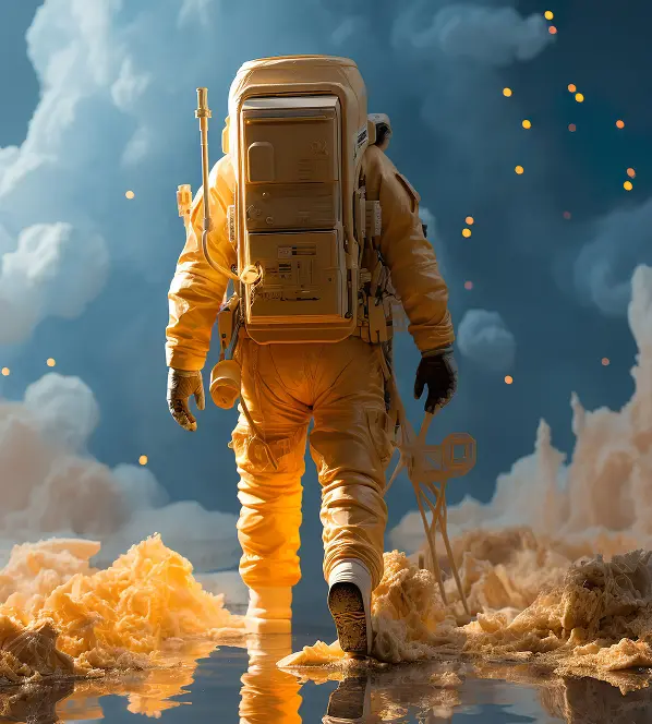 Astronaut Yellow Suit